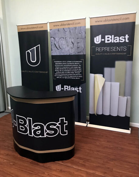 banner stand U-blast