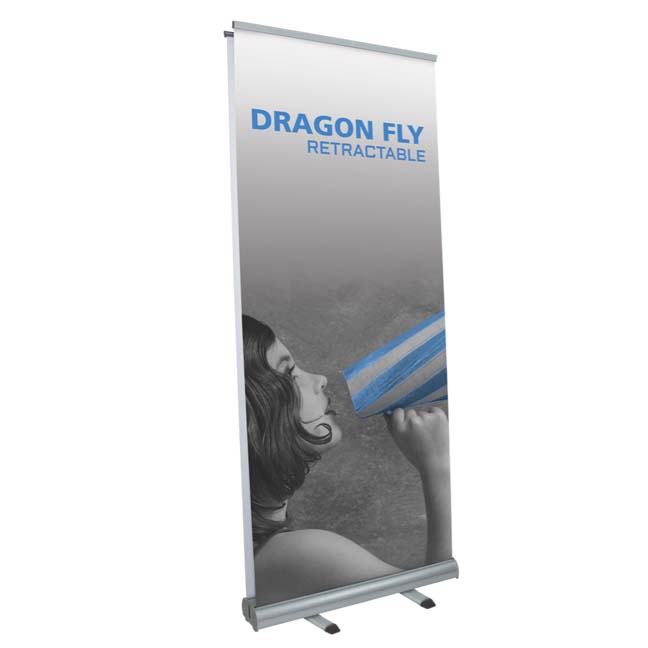 Economy double sided retractable banner stand