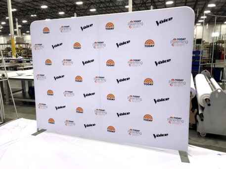 10ft Step and Repeat Tension Fabric Media Backdrop - Image 13