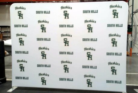10ft Step and Repeat Tension Fabric Media Backdrop - Image 14