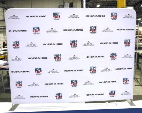 10ft Step and Repeat Tension Fabric Media Backdrop - Image 16
