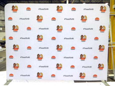 10ft Step and Repeat Tension Fabric Media Backdrop - Image 17