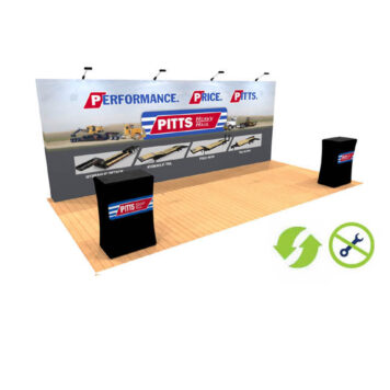 20ft tension fabric pop up display
