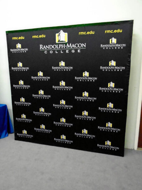 8ft Step and Repeat Pop Up Media Backdrop