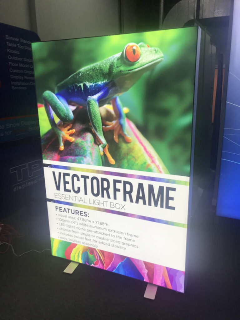 10ft Vector Frame Essential Lightbox | Backlit Trade Show Display
