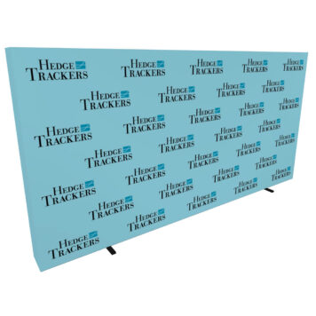 20ft step and repeat pop up media backdrop