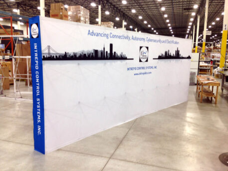 20ft tension fabric pop up display picture