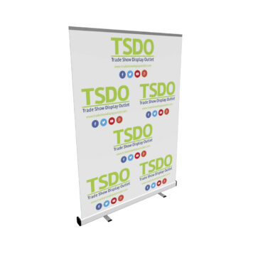 step and repeat retractable banner stand