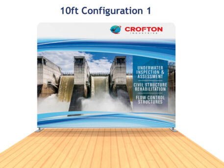 20ft Tension Fabric Display with Counters - Image 7