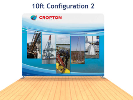 20ft Tension Fabric Display with Counters - Image 6