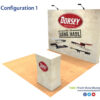 20ft tension fabric pop up modular kit reconfig
