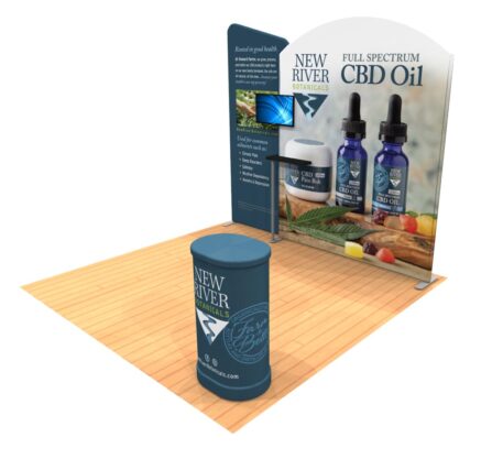 segments 10ft tension fabric display kit 9 full