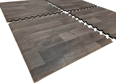 interlocking trade show flooring angle